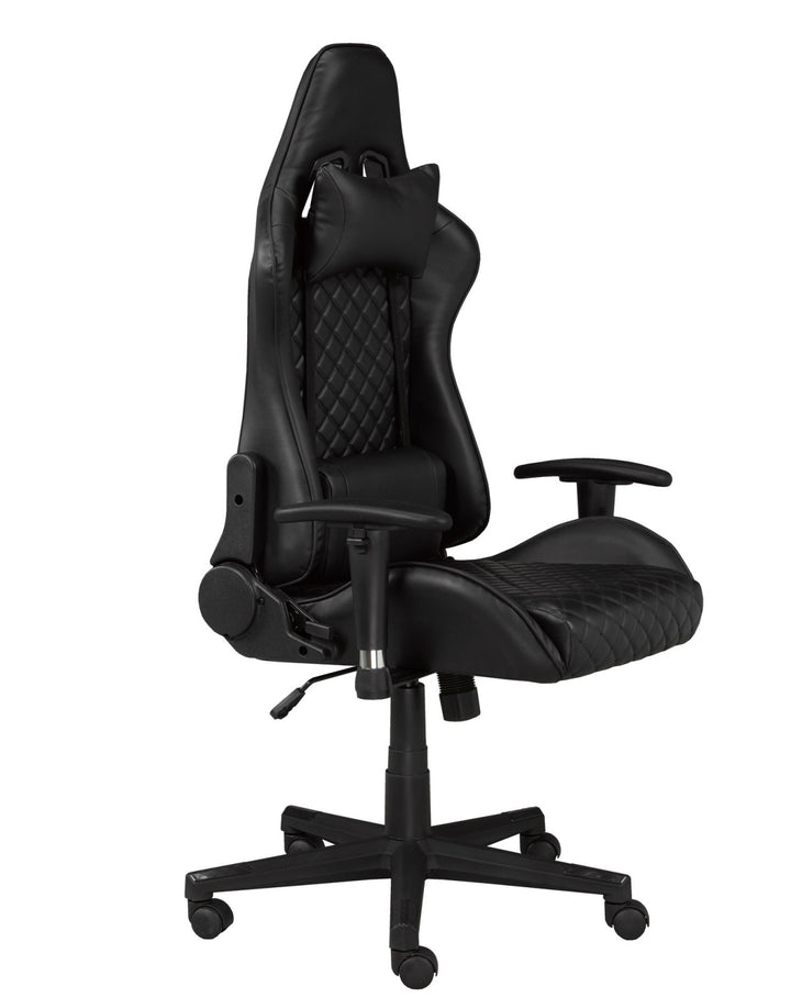 Stylish Black Gaming Chair - Customize Comfort, Enhance Performance