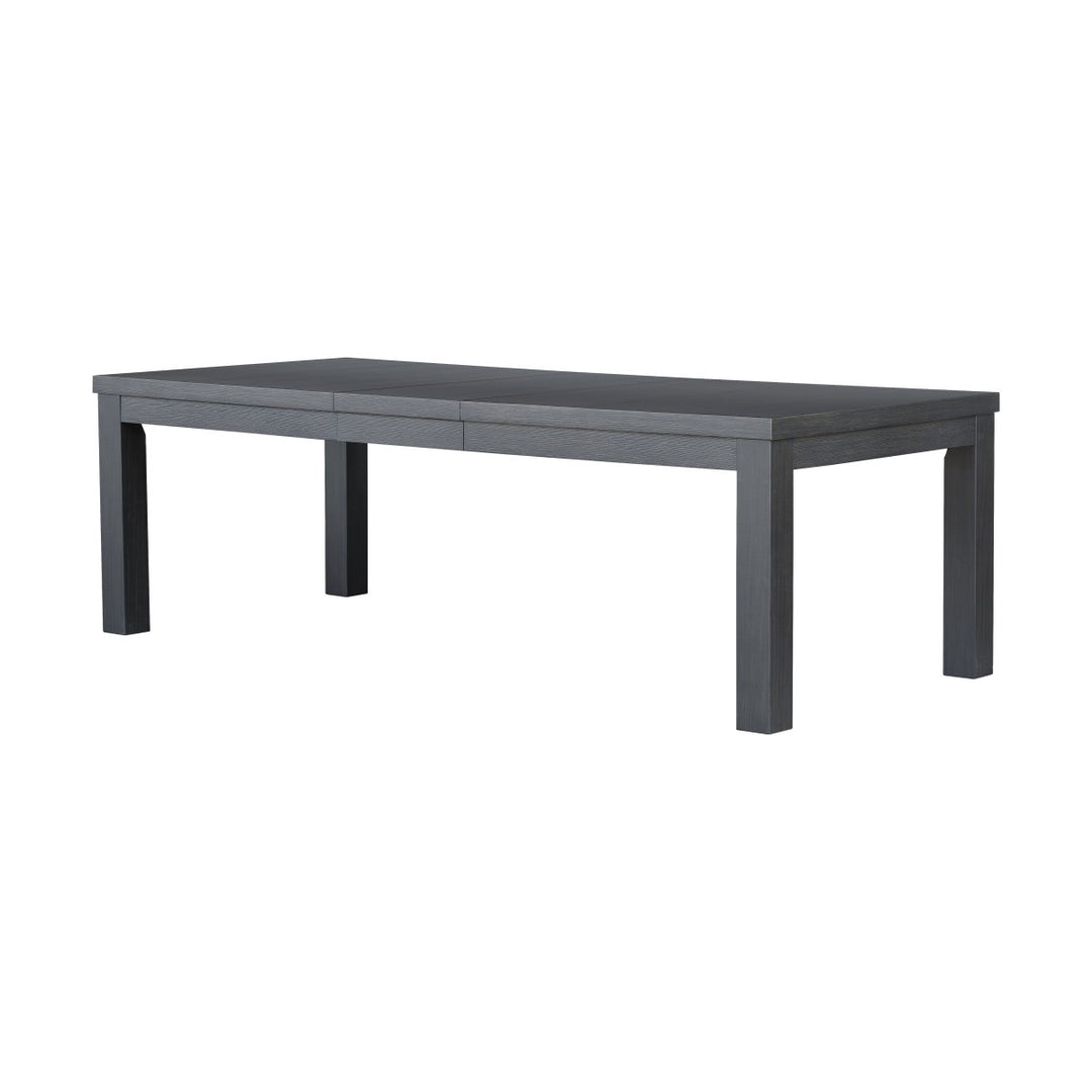 Cassa 7-Piece Black Dining Table Set With Extension Leaf