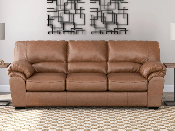 PC2770438 WillowBend Stationary Sofa In Leather Upholstery - Caramel | Signature Design By Ashley