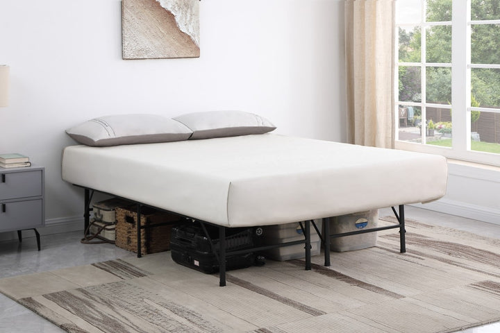 Ellison White Metallic Platform Bed Frame
