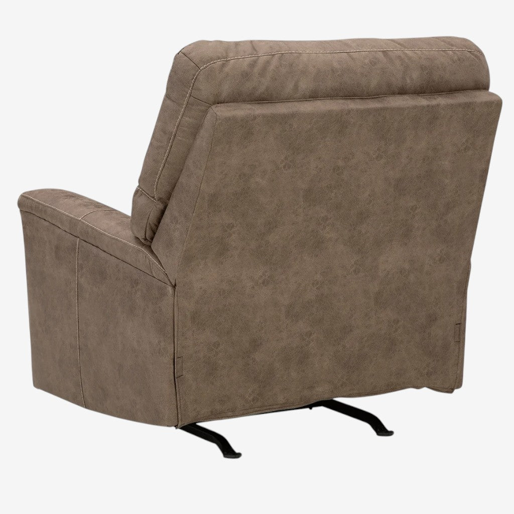 9400425C Navi Rocker Recliner Chair in Leather Upholstery - Fossil | Signature Design By Ashley