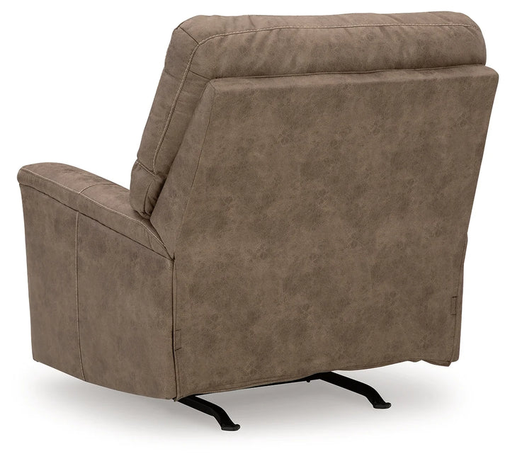 9400425C Navi Rocker Recliner Chair in Leather Upholstery - Fossil | Signature Design By Ashley