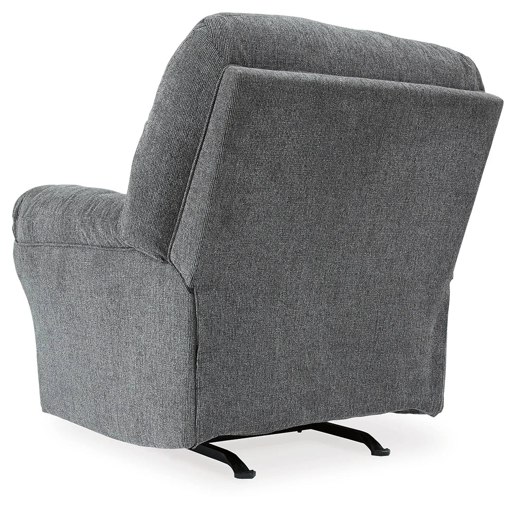 2810525 Allmaxx Rocker Recliner Chair In Fabric Upholstery - Pewter | Benchcraft By Ashley