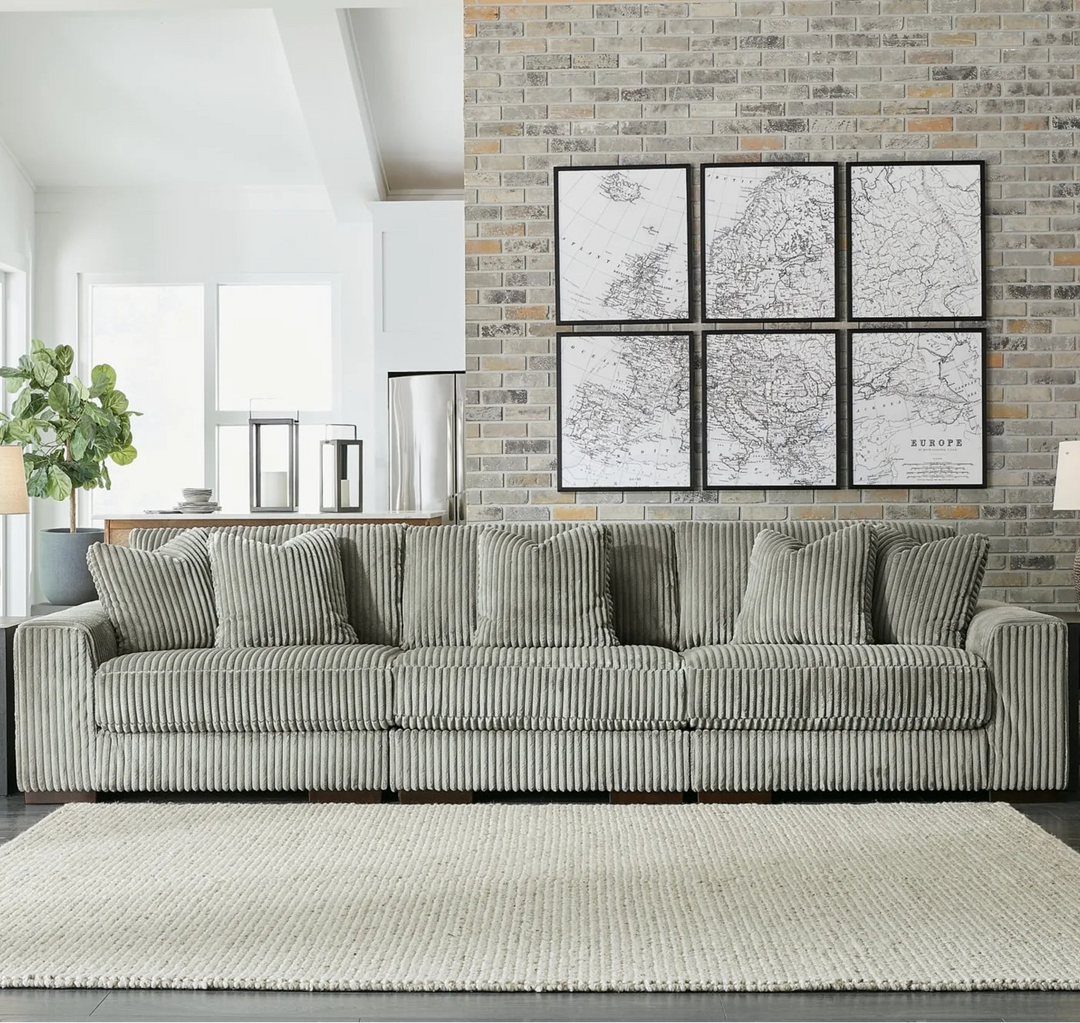 21105S14 Lindyn 3-Piece Sofa in Fabric Upholstery - Fog | Signature Design by Ashley