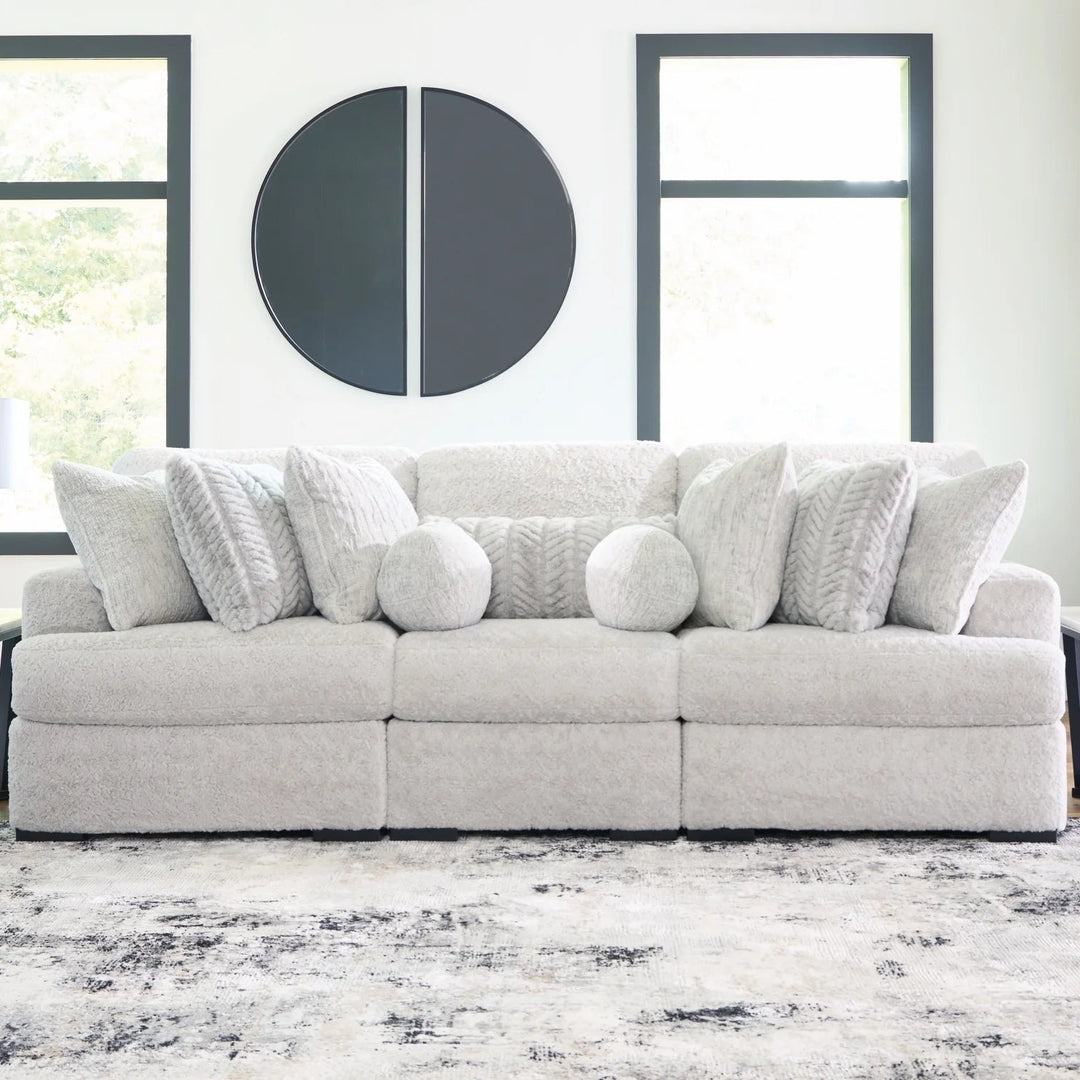 PC59106S5 Cuddle 3-Piece Modular Sofa In Fabric Upholstery - Arctic | Signature Design By Ashley