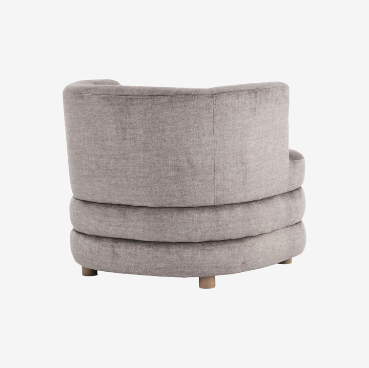 Opra Fabric Upholstered Accent Chair - Dark Taupe