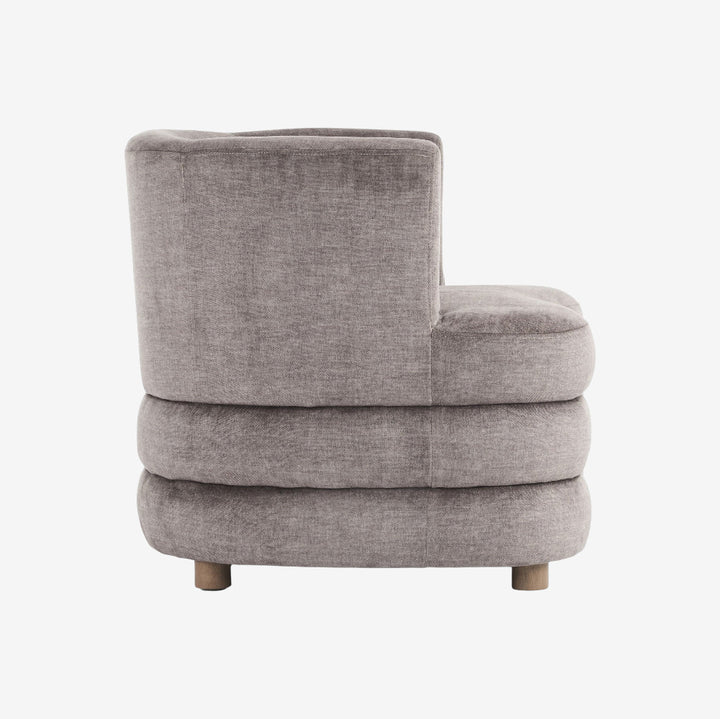 Opra Fabric Upholstered Accent Chair - Dark Taupe