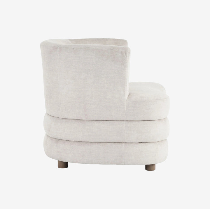 Opra Fabric Upholstered Accent Chair - Beige