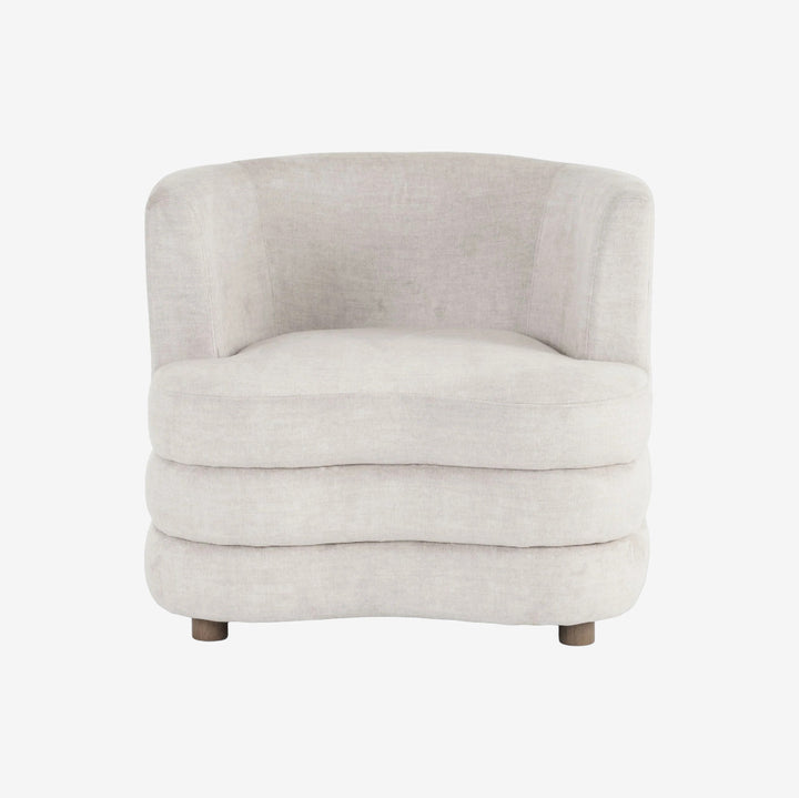 Opra Fabric Upholstered Accent Chair - Beige