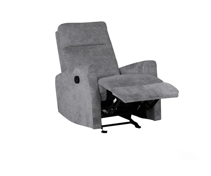 Mist Manual Recliner Chair in Fabric Upholstery - Graphite | Stylish, Durable & Comfortable With Gliding Motion