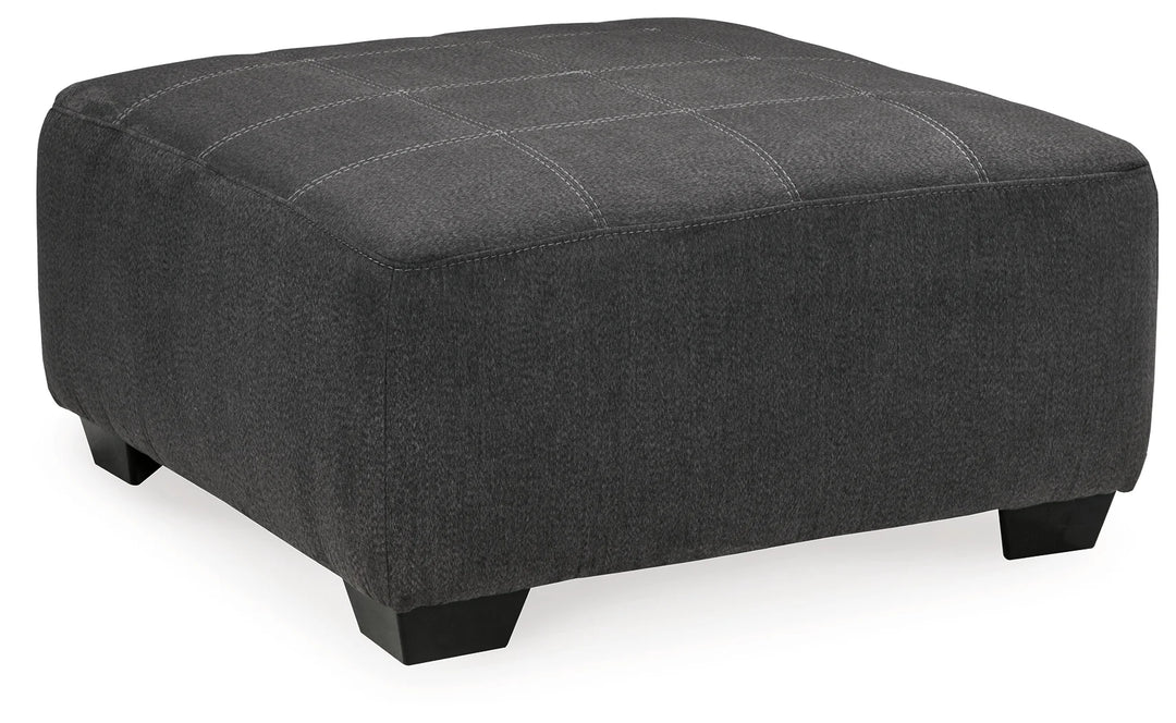 2862008 Ambee Oversized Accent Ottoman In Fabric Upholstery - Slate | Benchcraft By Ashley