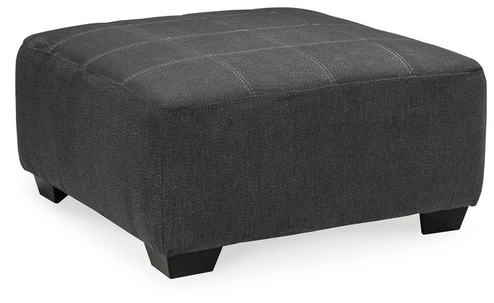 2862008 Ambee Oversized Accent Ottoman In Fabric Upholstery - Slate | Benchcraft By Ashley