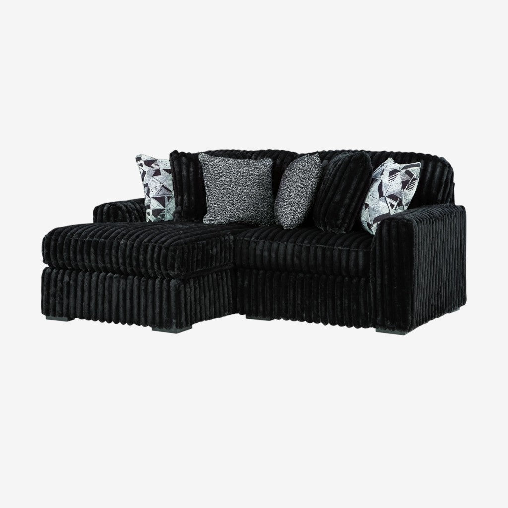 Midnight-madness 2-Piece Fabric Sectional Sofa With Chaise - Onyx | Signature Design By Ashley
