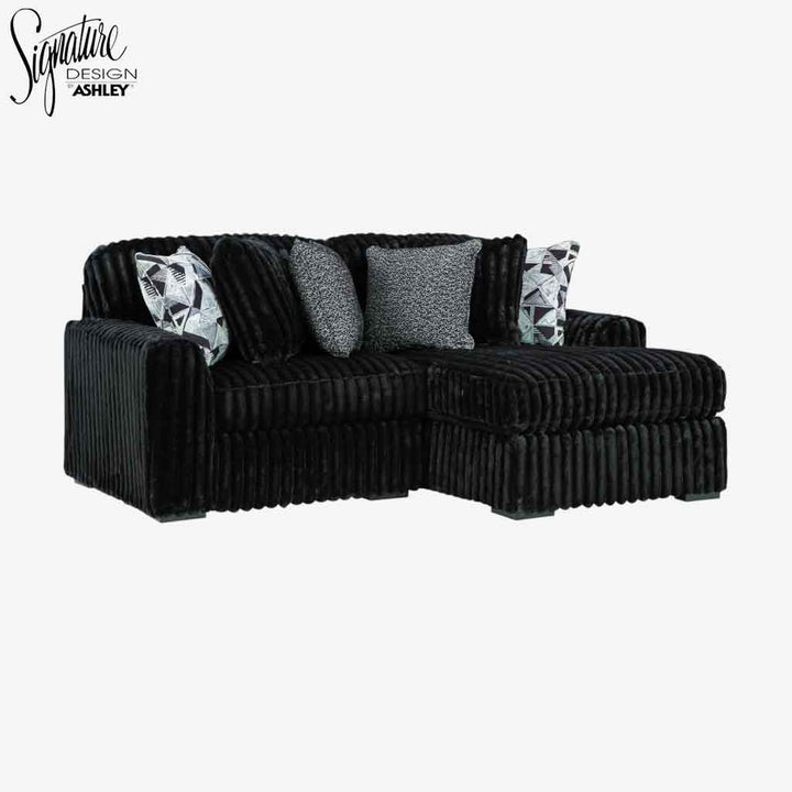 Midnight-madness 2-Piece Fabric Sectional Sofa With Chaise - Onyx | Signature Design By Ashley