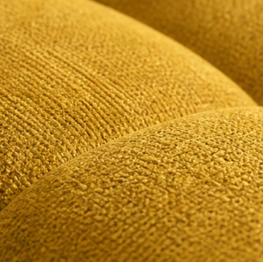 Zara Yellow 3-Seater Sofa In Fabric Upholstery