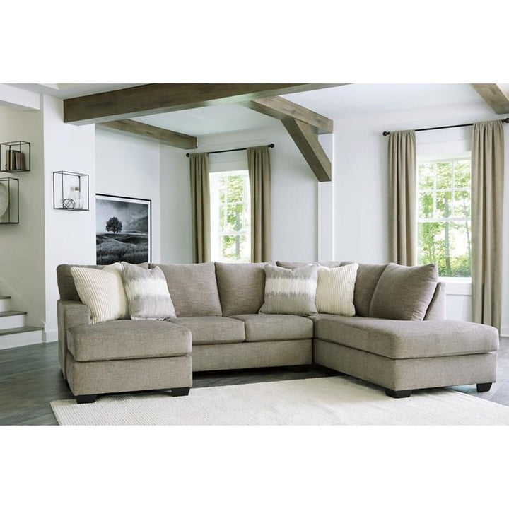 15305S1 Creswell 2-Piece Sectional Sofa - Stone | Signature Design By Ashley