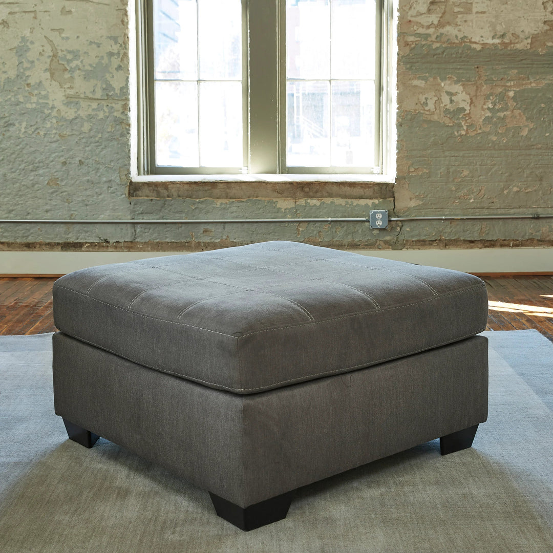 3492708 Pitkin Oversized Accent Ottoman In Fabric Upholstery - Slate | Signature Design By Ashley