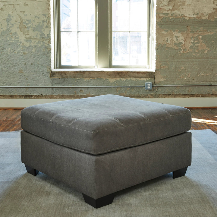 3492708 Pitkin Oversized Accent Ottoman In Fabric Upholstery - Slate | Signature Design By Ashley