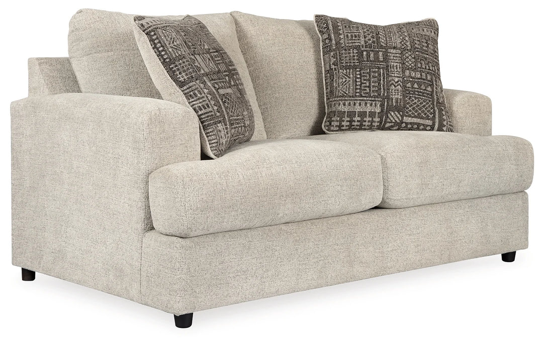 9510435 Soletren Loveseat In Fabric Upholstery - Stone | Signature Design By Ashley