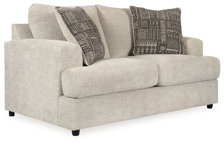 9510435 Soletren Loveseat In Fabric Upholstery - Stone | Signature Design By Ashley