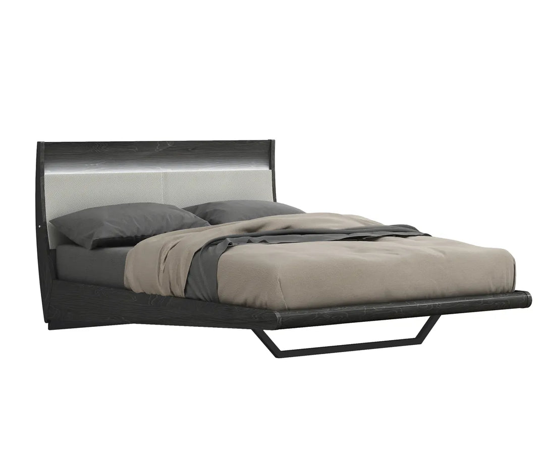 Gunner Bed Modern Solid Wood Lacquer Finish