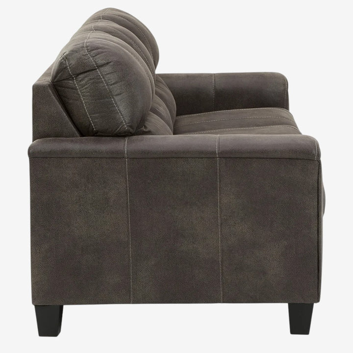 9400238 Navi Stationary Sofa in Leather Upholstery - Smoke | Signature Design By Ashley