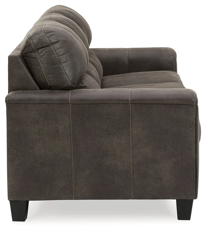 9400238 Navi Stationary Sofa in Leather Upholstery - Smoke | Signature Design By Ashley