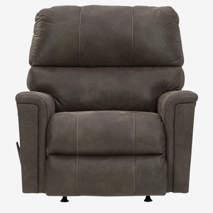 9400225C Navi Rocker Recliner Chair in Leather Upholstery - Smoke | Signature Design By Ashley