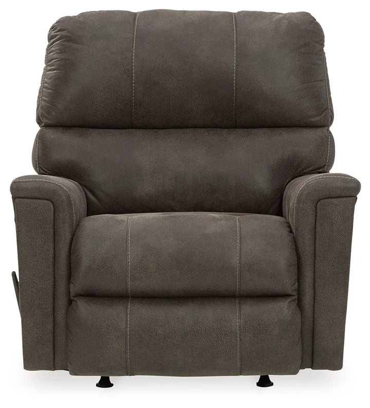 9400225C Navi Rocker Recliner Chair in Leather Upholstery - Smoke | Signature Design By Ashley