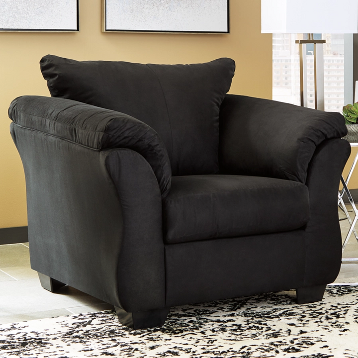 7500820 Darcy Armchair In Fabric Upholstery - Black | Signature Design By Ashley