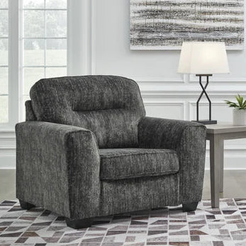 5050423 Lonoke Oversized Armchair In Fabric Upholstery - Gunmetal | Signature Design By Ashley