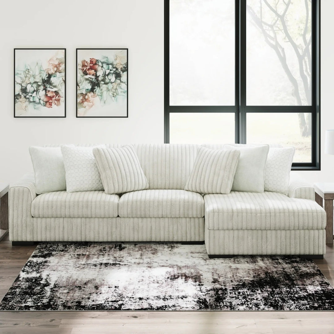Stupendous 2-Piece Sectional Sofa In Fabric Upholstery - Alloy | Signature Design By Ashley