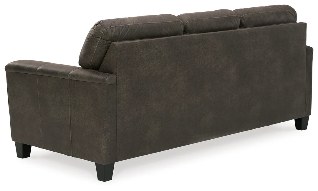 9400238 Navi Stationary Sofa in Leather Upholstery - Smoke | Signature Design By Ashley