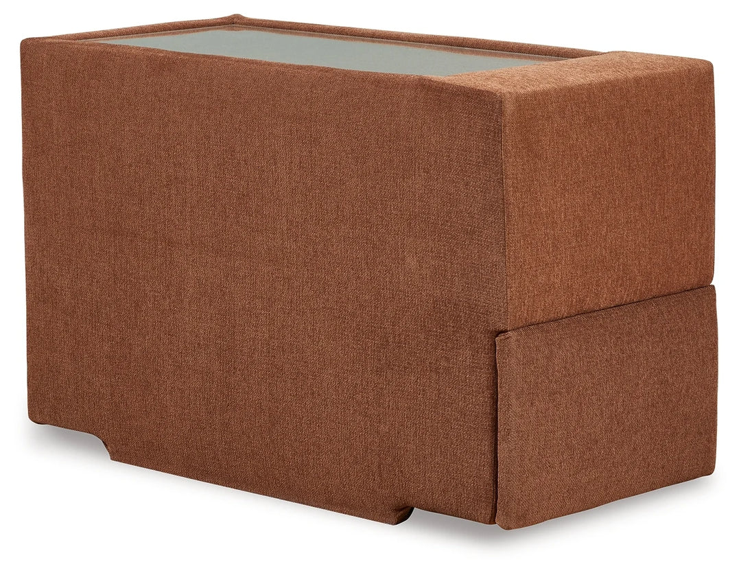 92102S30 Modmax 8-Piece Fabric Sectional Sofa With Storage &amp; Audio System Console - Spice | Signature Design By Ashley