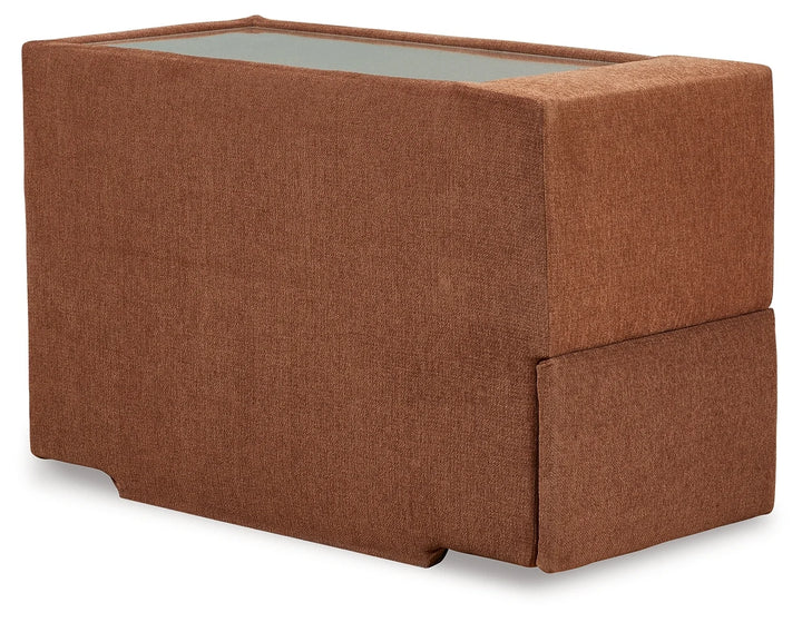 92102S30 Modmax 8-Piece Fabric Sectional Sofa With Storage &amp; Audio System Console - Spice | Signature Design By Ashley