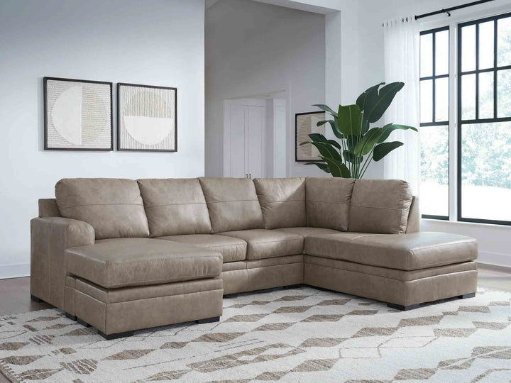 Amuleto 2-Piece Sectional Sofa In Leather Upholstery - Desert | Signature Design By Ashley