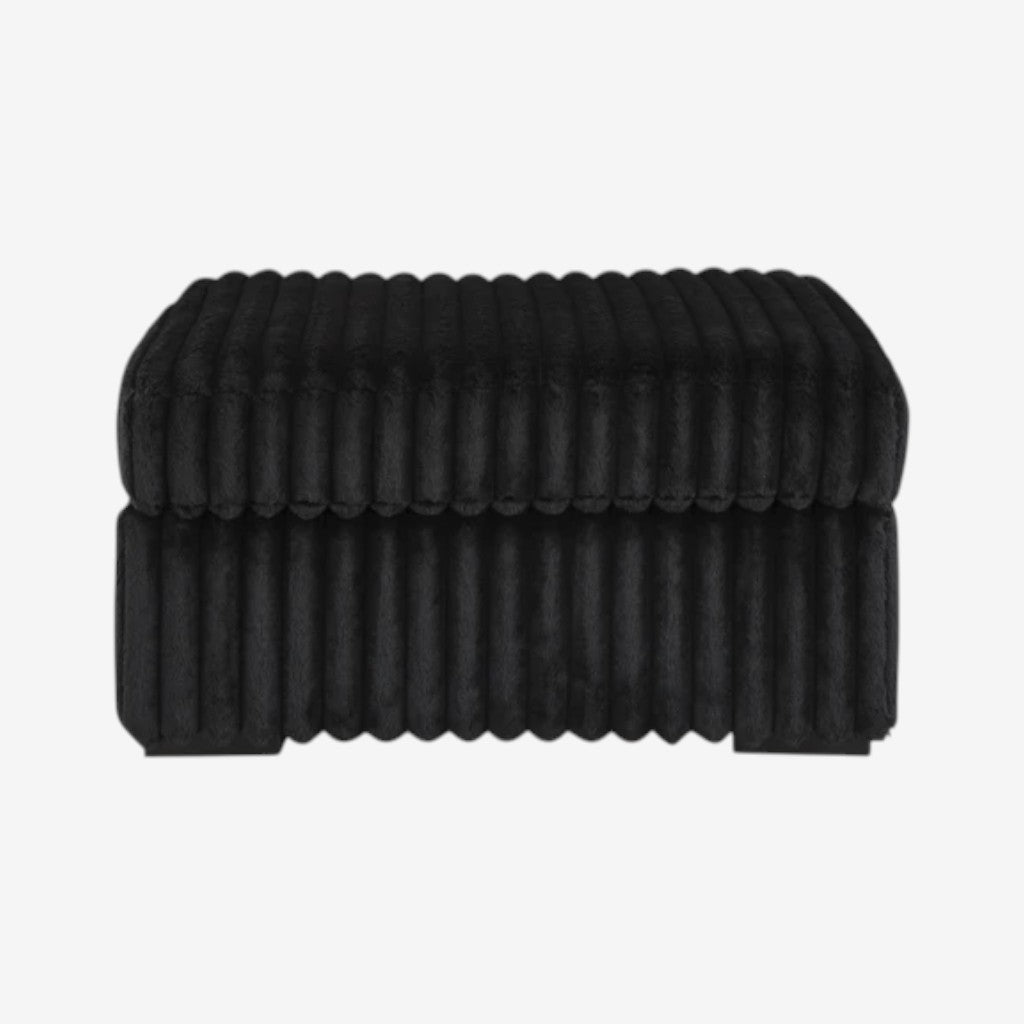 9810308 Midnight-madness Oversized Accent Ottoman In Fabric Upholstery - Onyx | Signature Design By Ashley