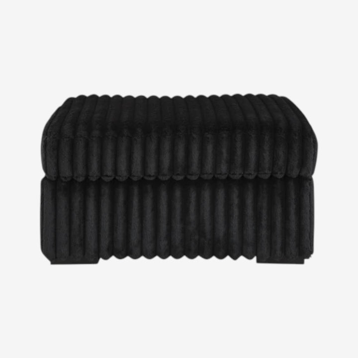 9810308 Midnight-madness Oversized Accent Ottoman In Fabric Upholstery - Onyx | Signature Design By Ashley