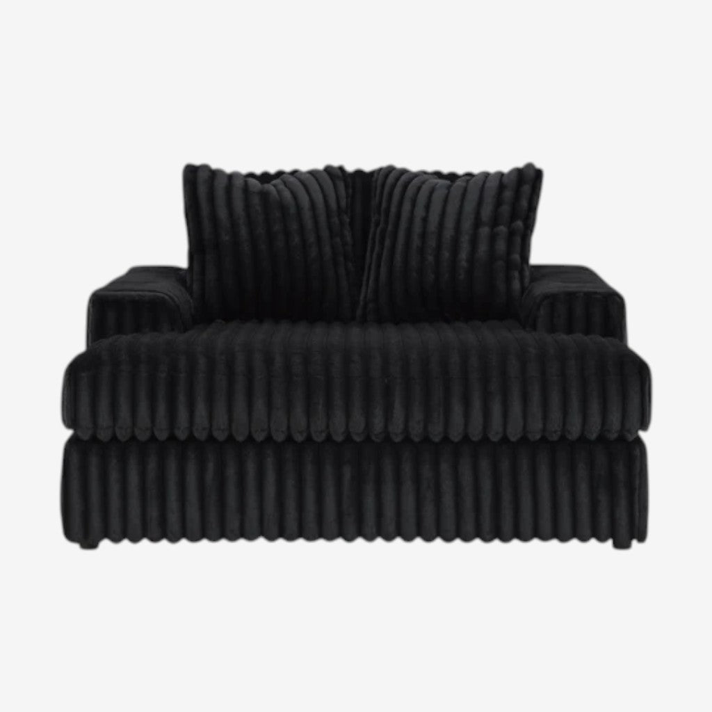 9810315 Midnight-madness Oversized Chaise In Fabric Upholstery - Onyx | Signature Design By Ashley
