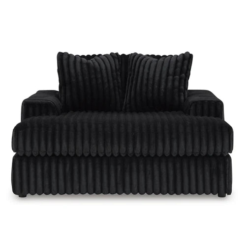 9810315 Midnight-madness Oversized Chaise In Fabric Upholstery - Onyx | Signature Design By Ashley