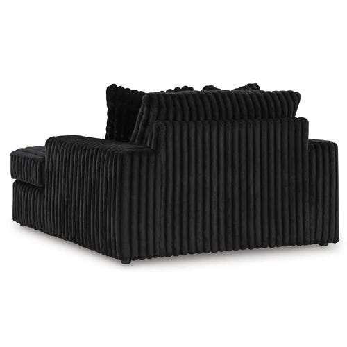 9810315 Midnight-madness Oversized Chaise In Fabric Upholstery - Onyx | Signature Design By Ashley