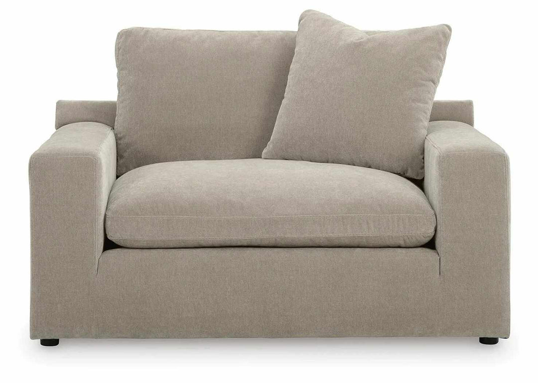 6780823 Maxton Heights Oversized Armchair In Fabric Upholstery - Pebble | Benchcraft By Ashley