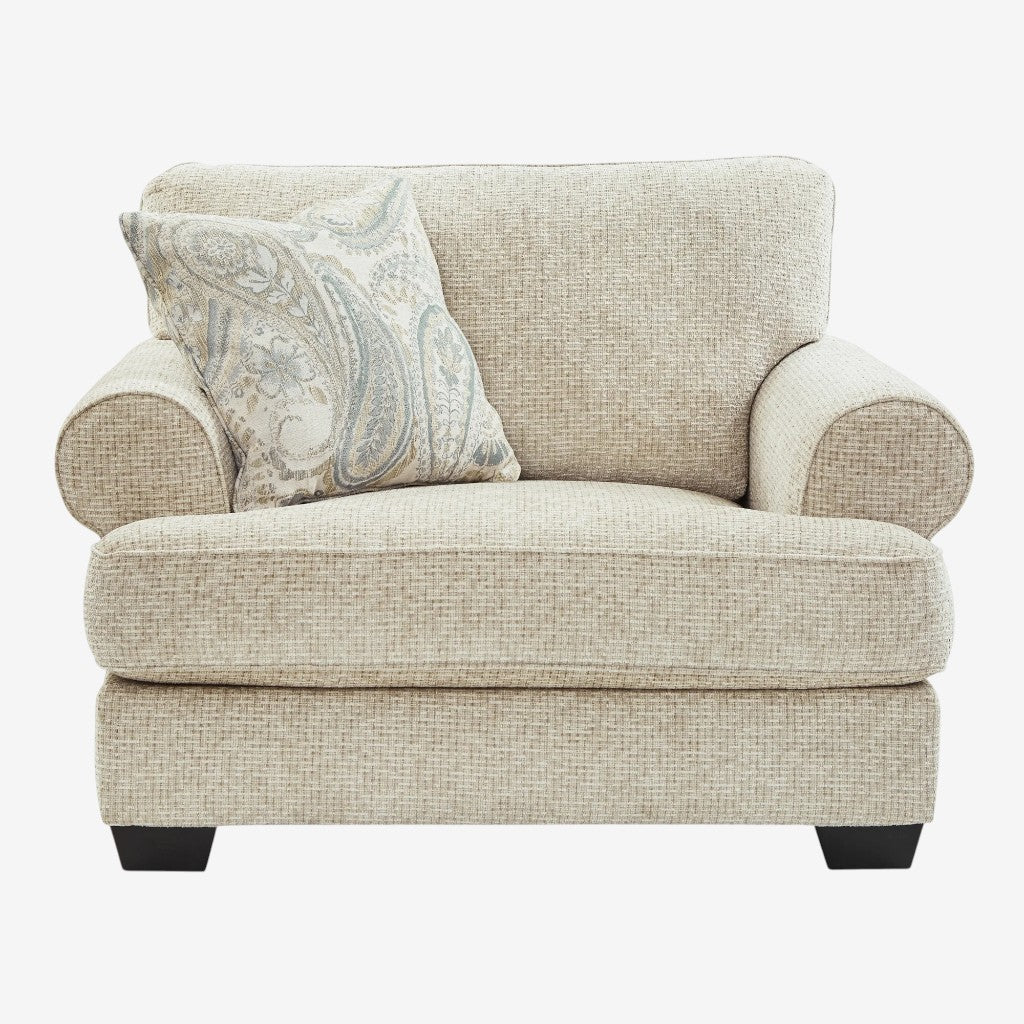 9620523 Monaghan Oversized Armchair In Fabric Upholstery - Sandstone | Signature Design By Ashley