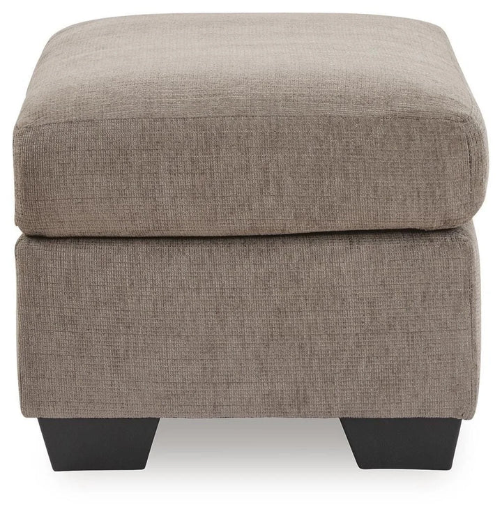 6310214 Loreo Accent Ottoman In Fabric Upholstery - Truffle | Benchcraft By Ashley