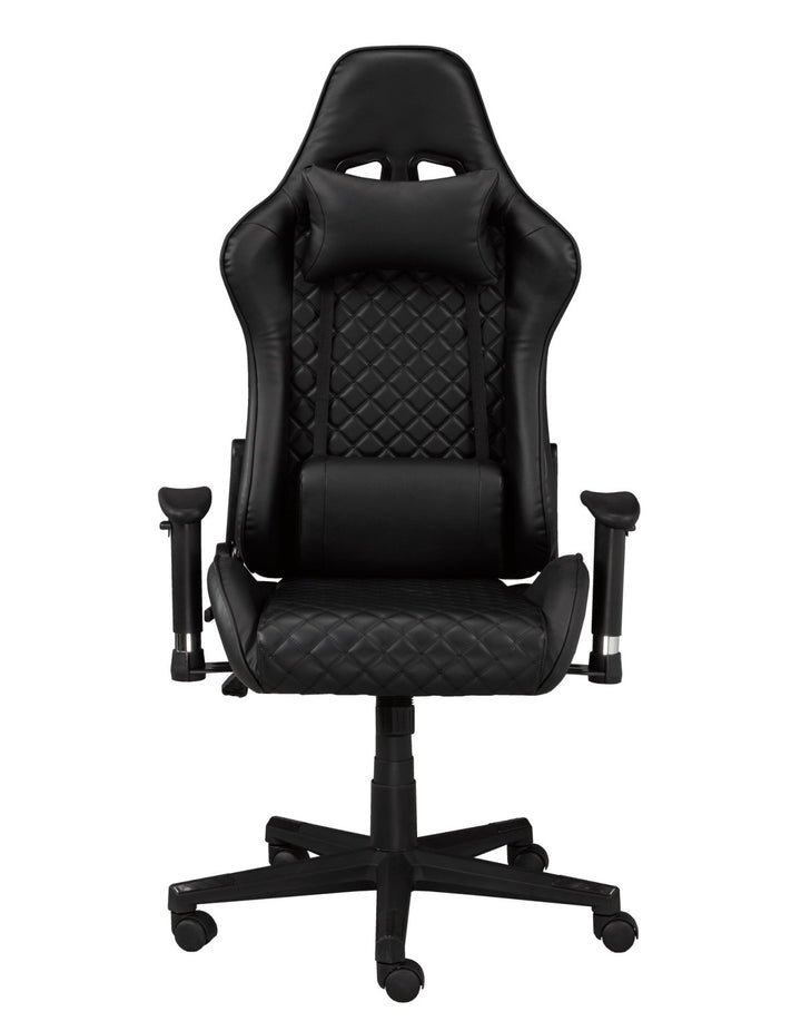 Stylish Black Gaming Chair - Customize Comfort, Enhance Performance