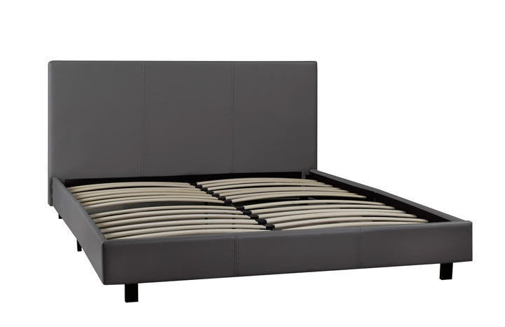 Wendy Grey Platform Bed Frame With Cozy Mattress