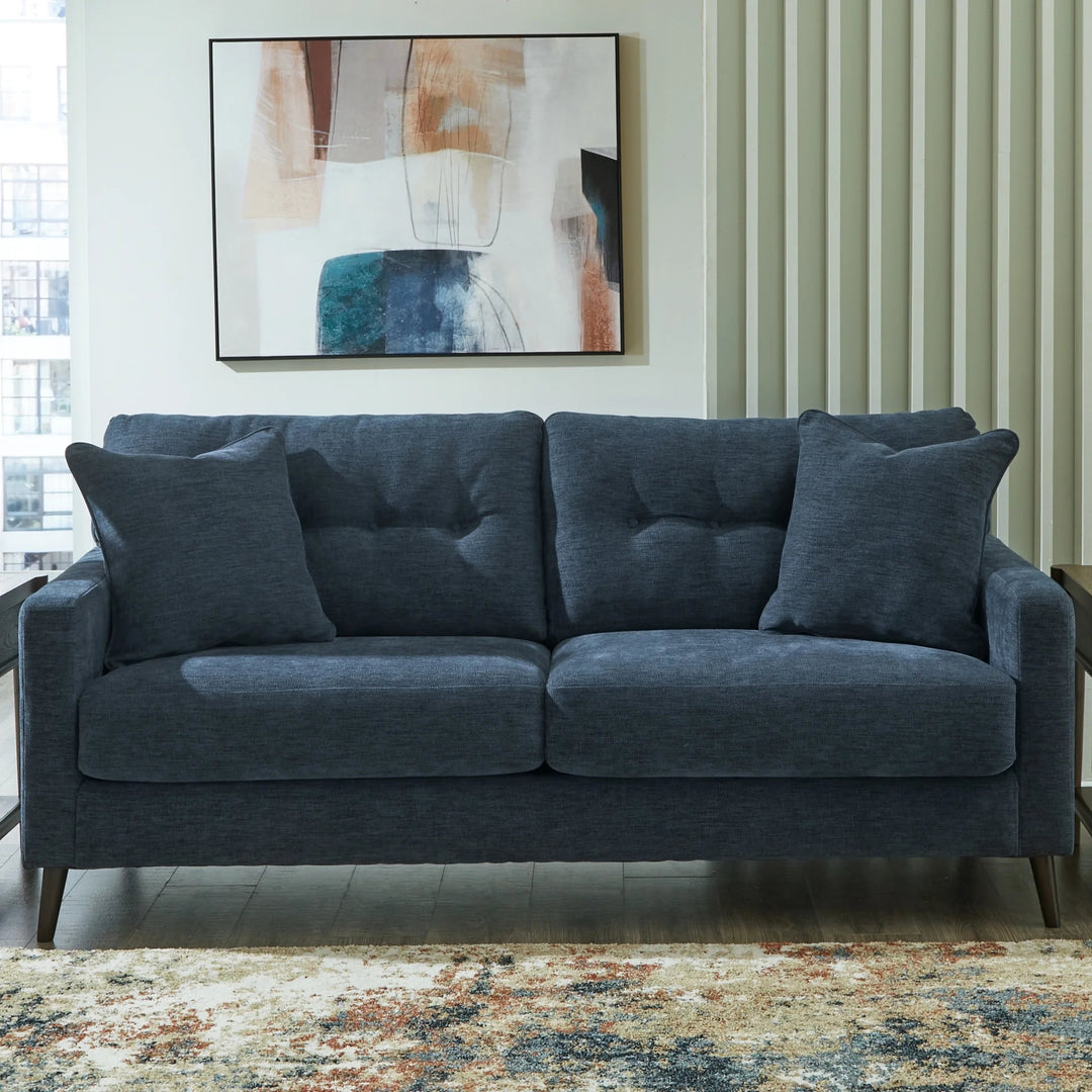 2610638 Bixler Stationary Sofa In Fabric Upholstery - Navy | Signature Design By Ashley