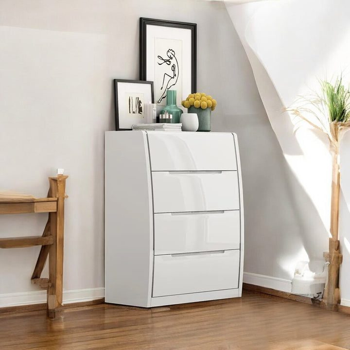 Langport Unique Chest With Pearl White Finish