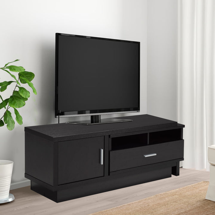 Stylish Dark Cherry Expandable TV Stand for TVs up to 48 Inches