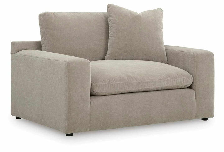 6780823 Maxton Heights Oversized Armchair In Fabric Upholstery - Pebble | Benchcraft By Ashley